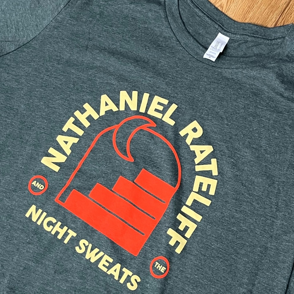 Nathaniel Rateliff & the Night Sweats Shirt NWOT Adult XL Moon and Stars Tee - Picture 3 of 4